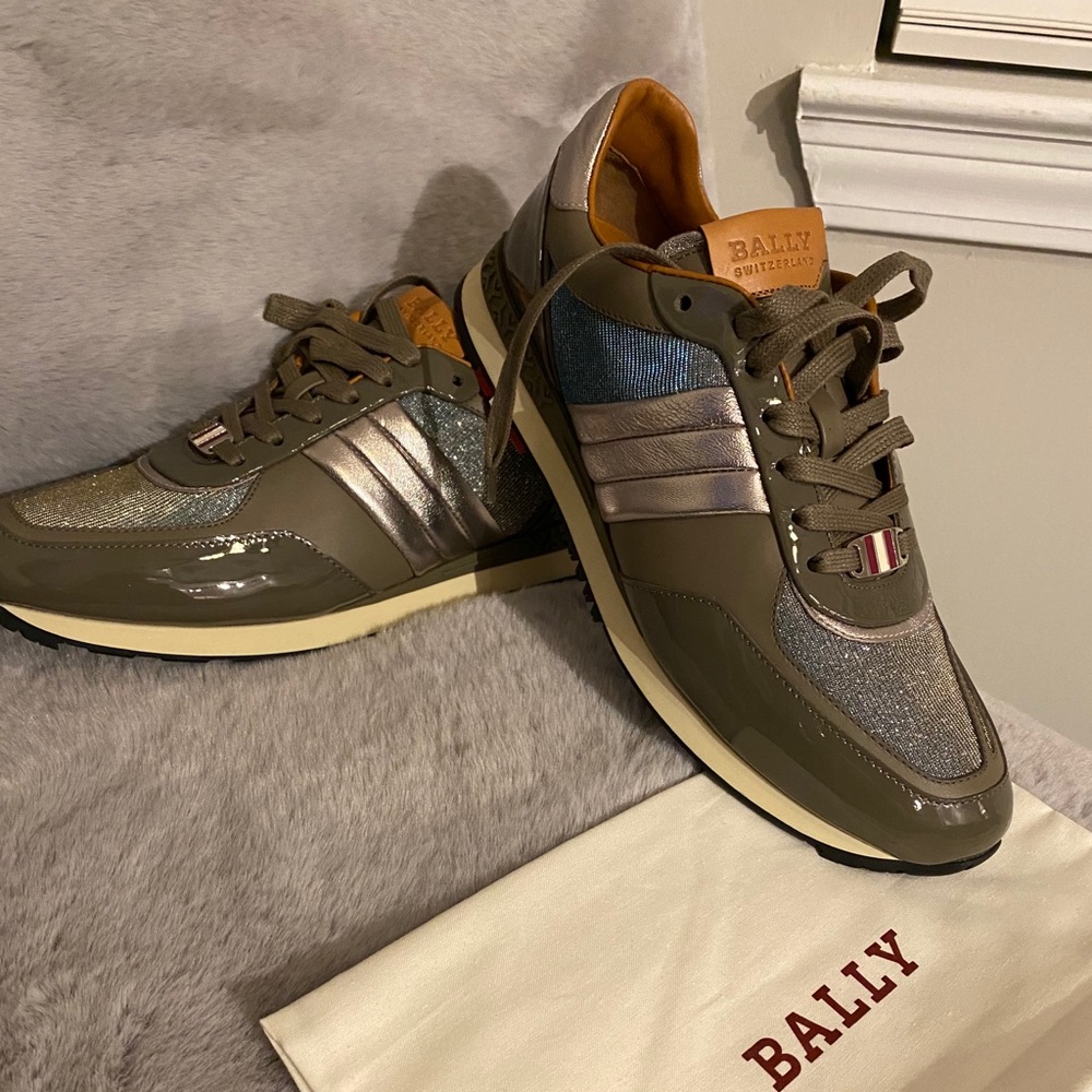 Bally Asyia Patent Leather Platform Sneakers -9.5